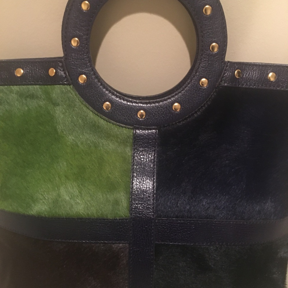 Hype Stylish Green, Brown, Purple and Black Women's Tote Bag - Picture 2 of 6